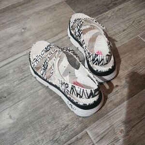 Skechers Black and White Women's Sandals